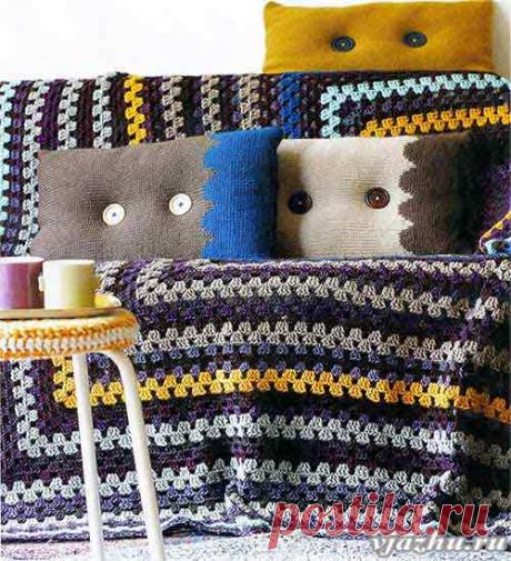 Плед &quot;бабушкин квадрат&quot;