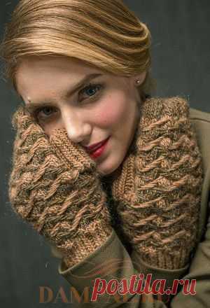 Теплые варежки «Jacquard» | DAMские PALьчики. ru