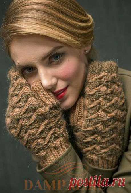 Теплые варежки «Jacquard» | DAMские PALьчики. ru