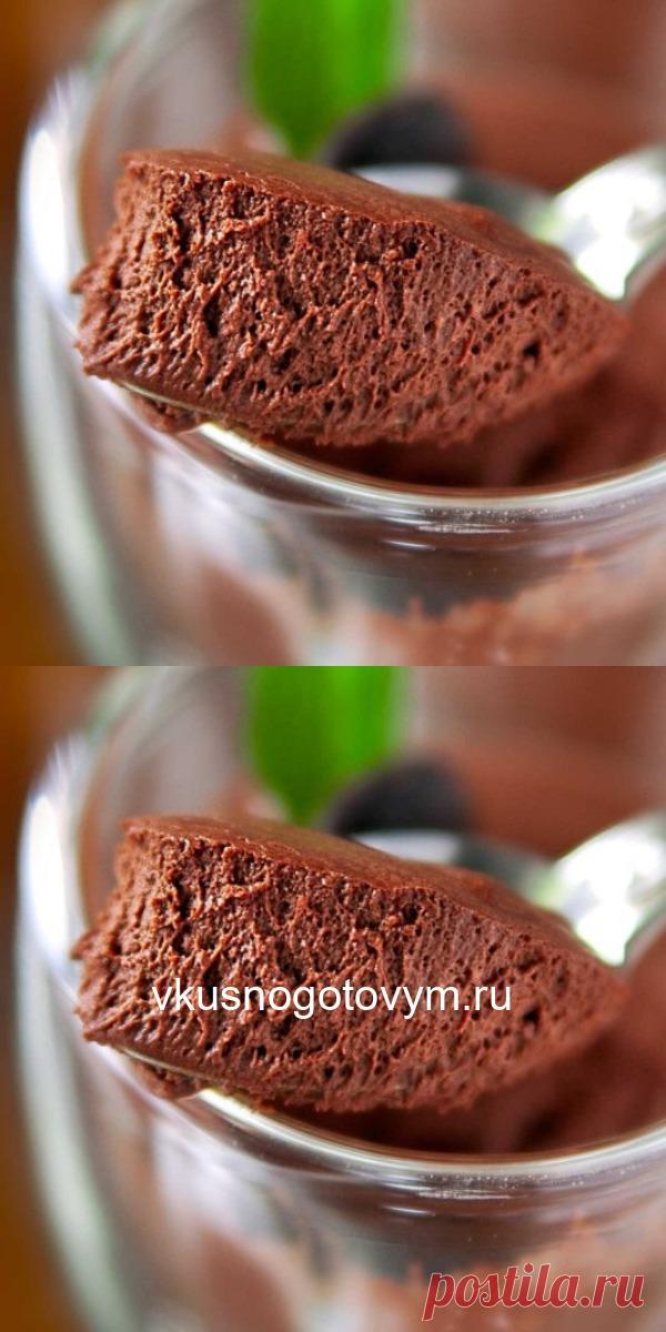 Воздушный шоколадный мусс из творога, который не вредит фигуре