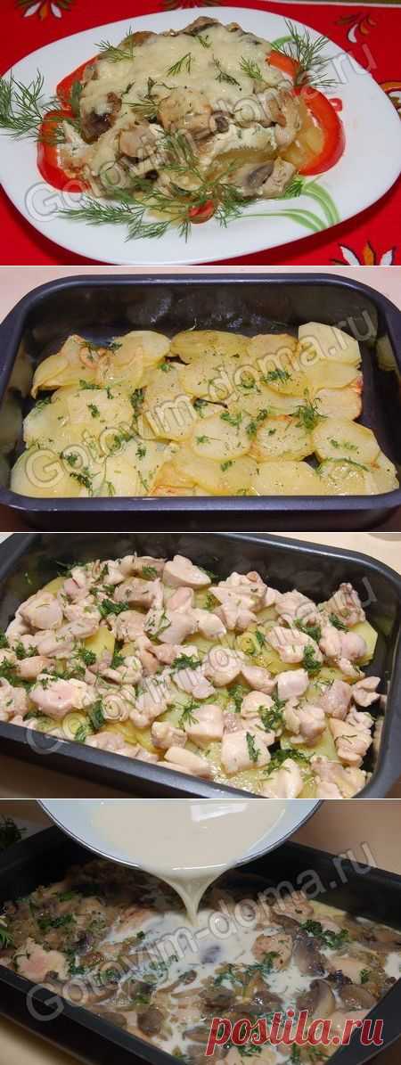 Рецепт: Запеканка из курицы с картофелем