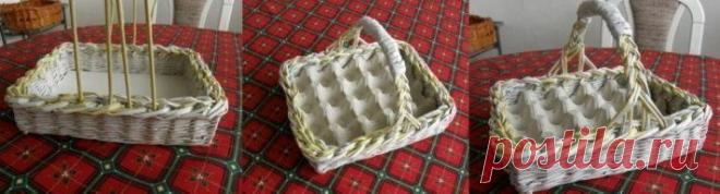 Корзинка-лоток для пасхальных яиц