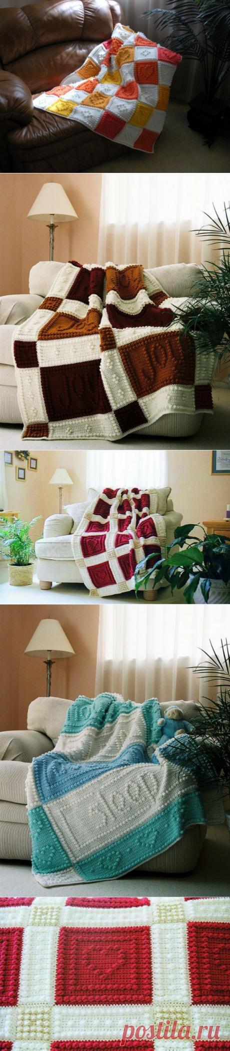 Цитата:Вязаные пледы