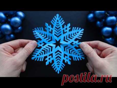 Schneeflocken basteln mit Papier für Weihnachten ❄