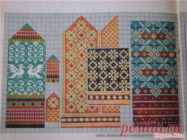 Схемы для варежек - Жаккард - Страна Мам