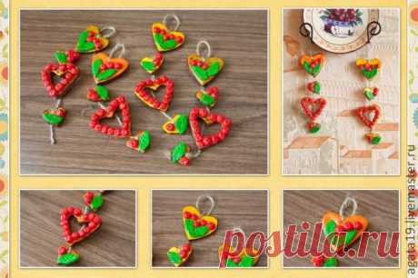 Яблочные сердечки - Ярмарка Мастеров - ручная работа, handmade
