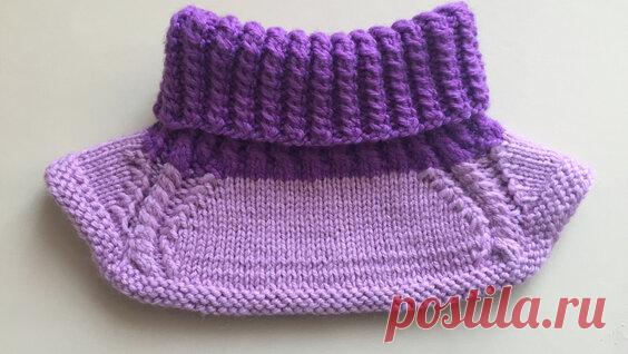 Вязаный жилет спицами 