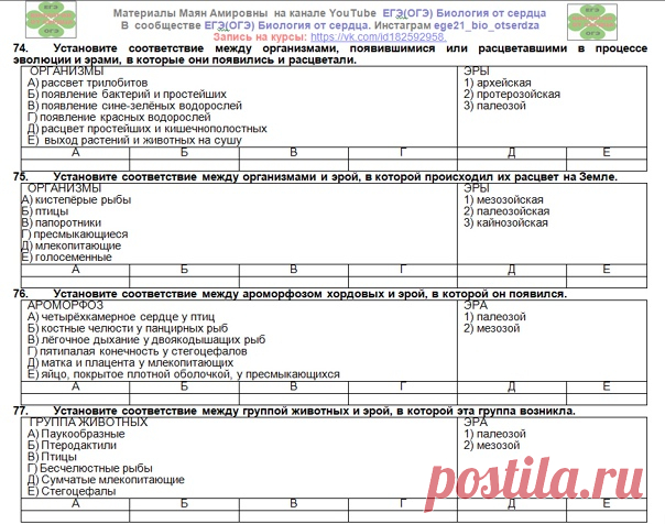 Порешаем задачи из ЕГЭ и от составителей КИМов по теме ВОЗНИКНОВЕНИЕ И РАЗВИТИЕ ЖИЗНИ
Свои ответы напишите в комментариях. ОТВЕТЫ БУДУТ ЧУТЬ ПОЗЖЕ.