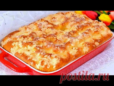 Сахарный немецкий пирог: