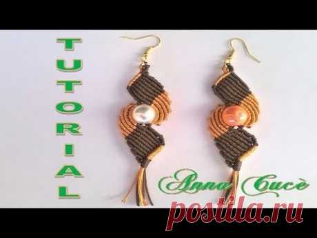 Tutorial macramè orecchini "Alma"/ Tutorial macramè earrings "Alma"/ Diy tutorial