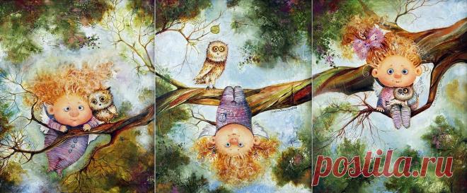 Лесные ангелы...Триптих... Люся Чувиляева