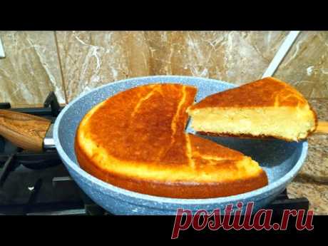 Безумно Вкусный Манник с Творогом 😋Пирог просто тает во рту! Простой рецепт на Сковороде