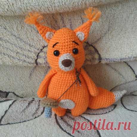 PDF Восхитительная Белочка крючком. FREE crochet pattern; Аmigurumi animal patterns. Амигуруми схемы и описания на русском. Вязаные игрушки и поделки своими руками #amimore - белка, белочка, бельчонок.