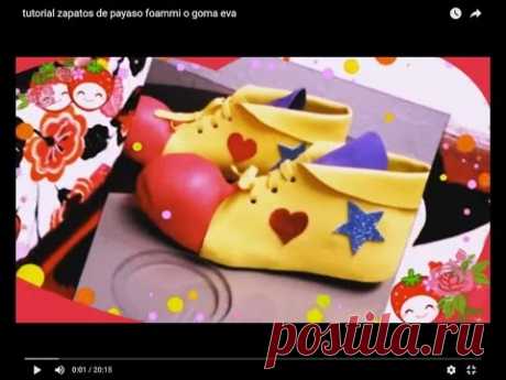tutorial zapatos de payaso foammi o goma eva