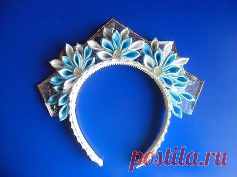 Новогодние украшения для волос Канзаши. Плейлист 14 видео.