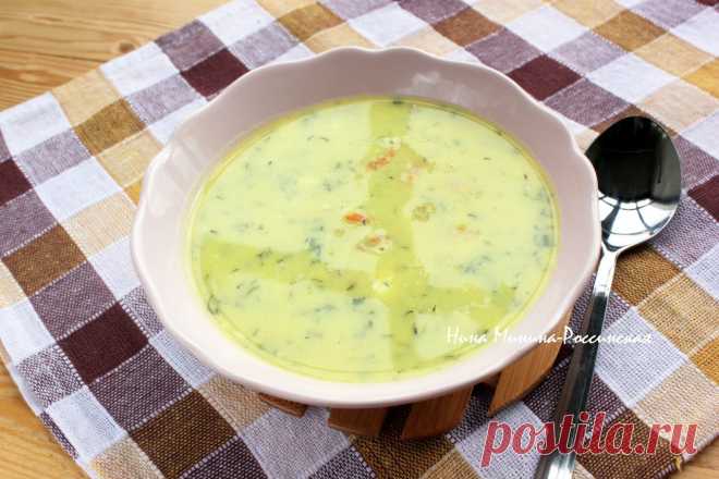 Сырный суп с креветками