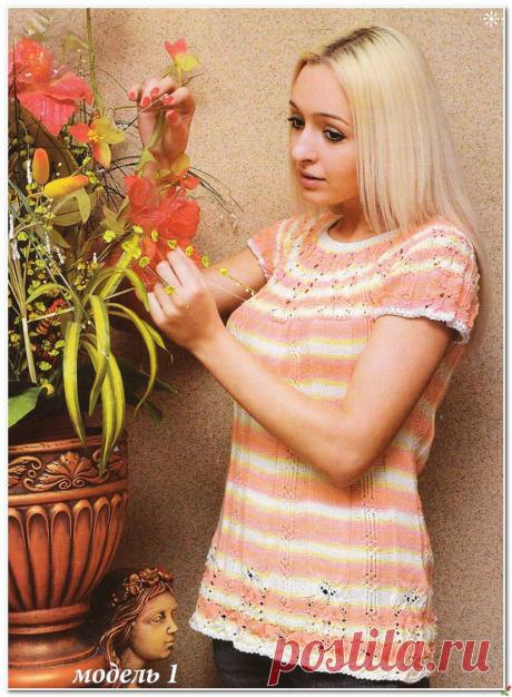 ТУНИКА С КРУГЛОЙ КОКЕТКОЙ..