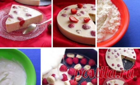Вкусно, просто и легко в приготовлении: Творожно-фруктовый десерт.