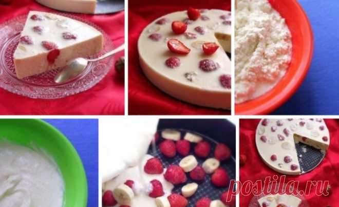 Вкусно, просто и легко в приготовлении: Творожно-фруктовый десерт.