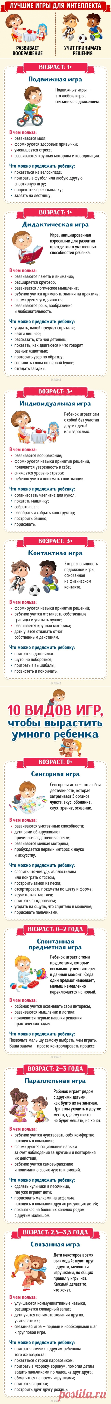 10 видов игр, чтобы вырастить умного ребенка