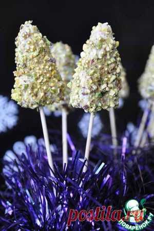 Кейк попсы "Новогодние ёлочки" - кулинарный рецепт