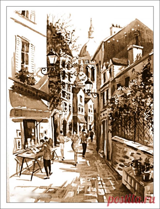 рисунки парижа карандашом - Поиск в Google