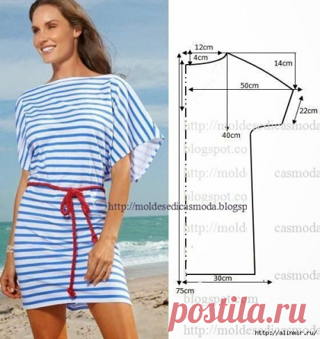 Выкройка летнего платья