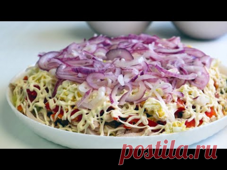 САЛАТ "Розовый Фламинго" / УЖ ОЧЕНЬ ВКУСНЫЙ САЛАТ!!