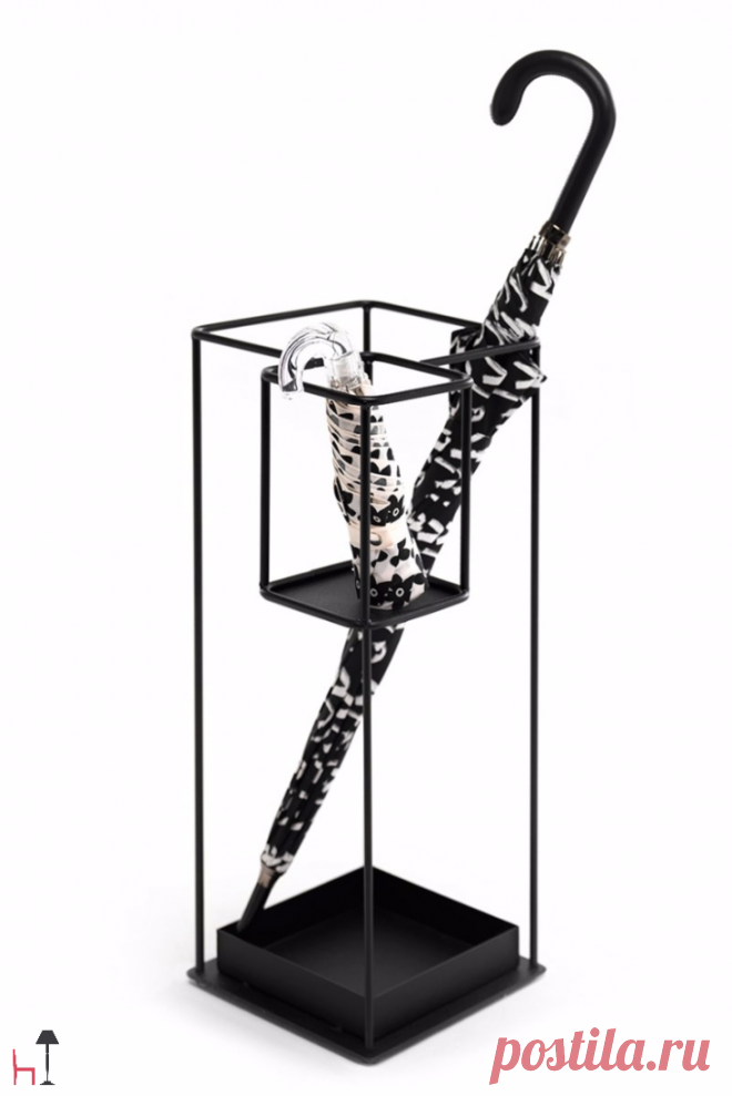 Duo by Mogg is an umbrella stand designed to effectively house both folding and traditional umbrellas.