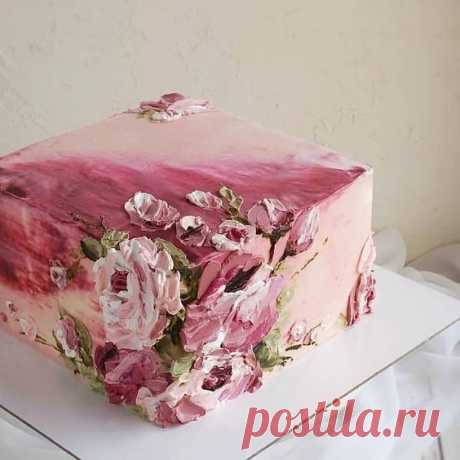 Рукоделие | идеи | вдохновение on Instagram: “❤ Оцените торт от 1 до 10😊 @clafoutis.rnd”