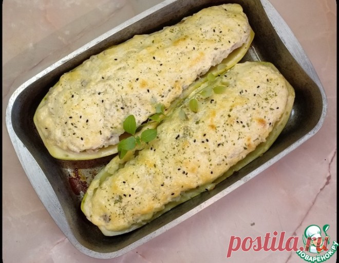 Кабачки, фаршированные рисом и грибами – кулинарный рецепт