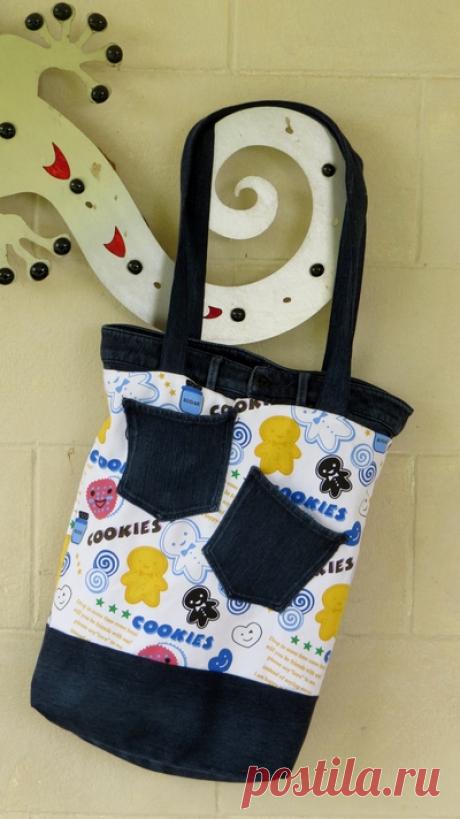 Waistband Jeans Bag | AllFreeSewing.com