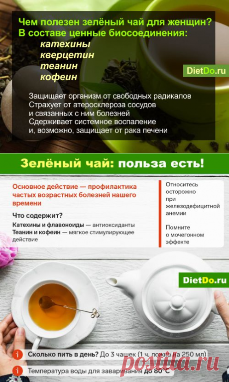 Зеленый чай: польза и вред для женщин. Грамотные обзоры пользы и вреда продуктов от DietDo.ru!