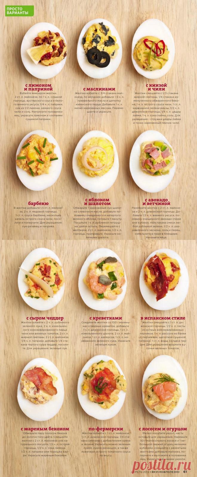 Фаршированные яйца