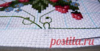 Как стирать вышивку крестиком: размеченную маркером, на канве с рисунком