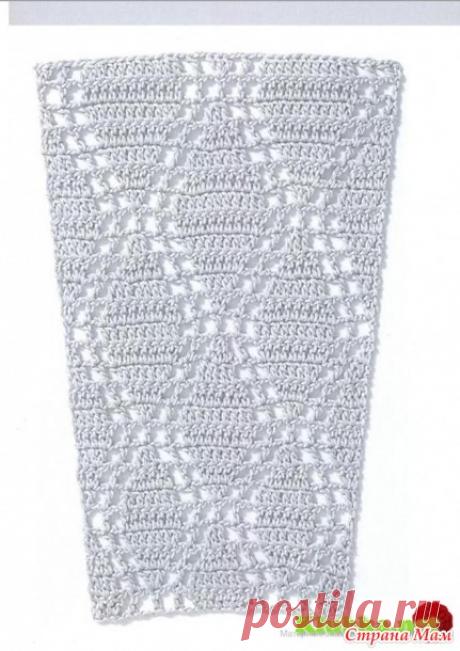 Схемы узоров для расширения полотна, для платьев, юбок и круглой кокетки (крючок) 3 - Вязание - Страна Мам
