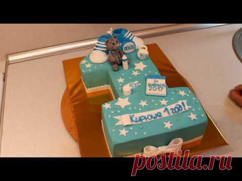 Торт Единичка Сборка И Украшение Творожно-Масляным Кремом