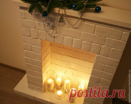 Очень красивый камин своими руками