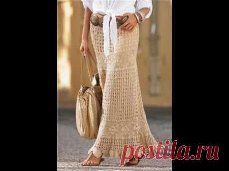 crochet falda larga ganchillo
