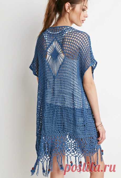 crochelinhasagulhas: Quimono em crochê by Forever 21