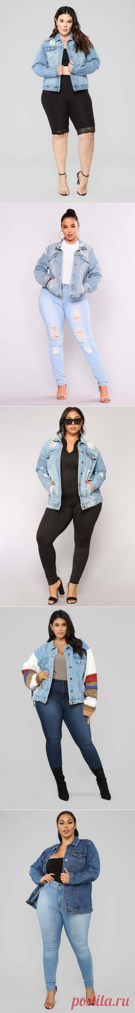 Джинсовые куртки для полных девушек американского бренда Fashion Nova весна-лето 2019 (60 фото)