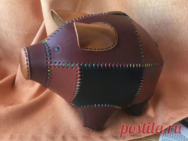 Как сшить свинью копилку из кожи | Журнал Ярмарки Мастеров