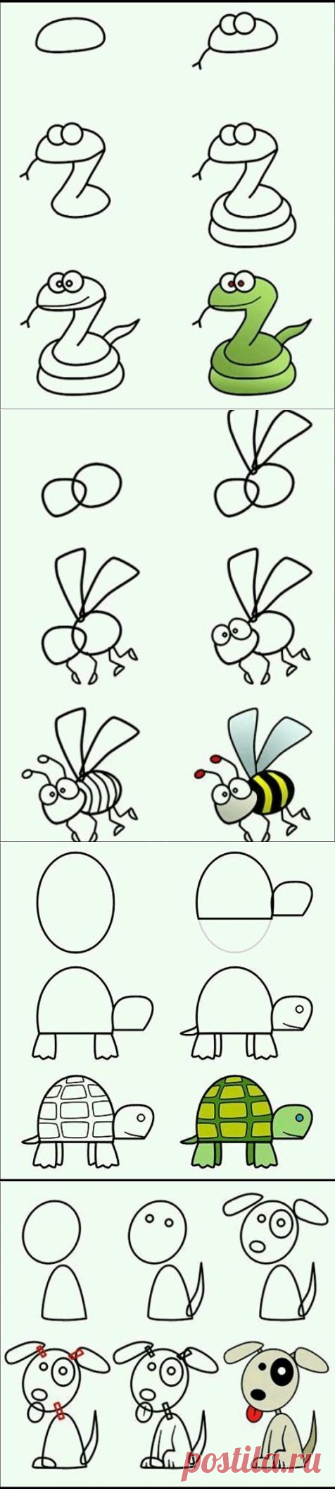 учимся сами и учим детишек рисовать