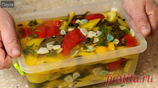 Эти КАБАЧКИ разлетаются на УРА! Шикарный рецепт из КАБАЧКОВ! Очень вкусные маринованные кабачки!