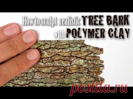 Tree Bark Tutorial // Faux Wood from Polymer Clay