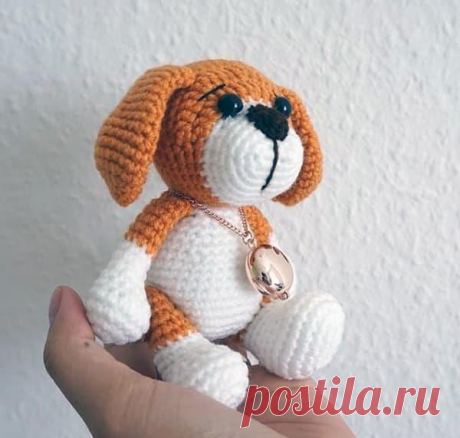 Маленький пёс крючком. Амигуруми схемы и описания. Автор: Suwannalovecraft | IRINELY.ART