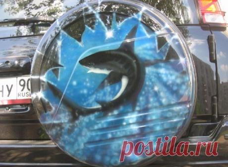 АЭРОГРАФИЯ. HONDA CR-V АКУЛА