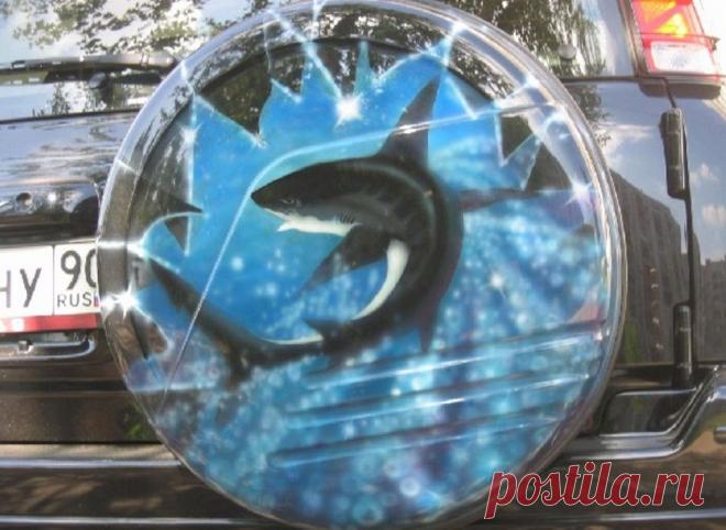 АЭРОГРАФИЯ. HONDA CR-V АКУЛА