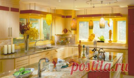 Кухня желтого цвета (фото): создаем стильный дизайн