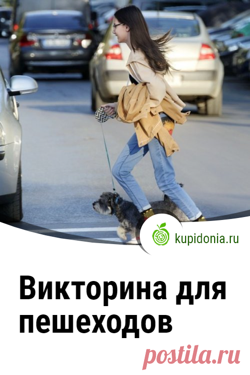 Викторина для пешеходов. Проверочный тест-викторина для детей о правилах дорожного движения для пешеходов. Проверь свои знания!